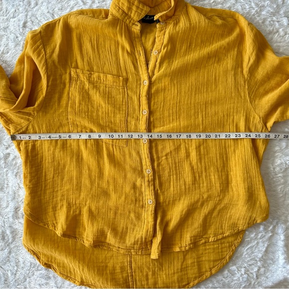 NWT Urban Outfitters Cotton Gauzy Button Down Oversized Long Sleeve Shirt - Med - Picture 5 of 7